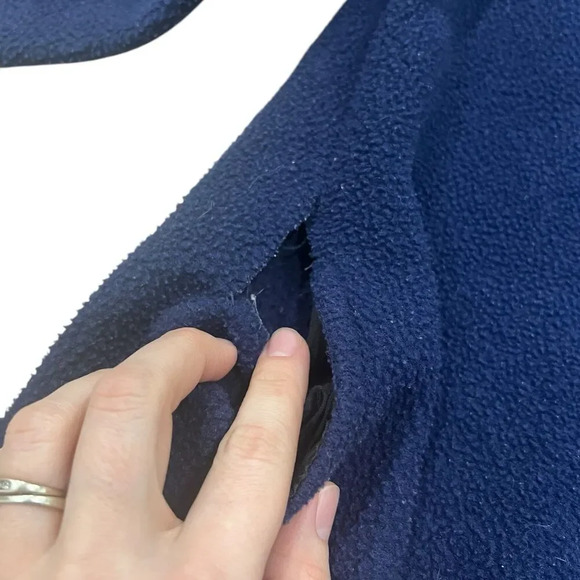 Brooks Brothers Blue Fleece Quarter Zip Sweater XL - Picture 5 of 11